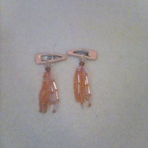 Hand Crafted 1 In. light pink hairclips